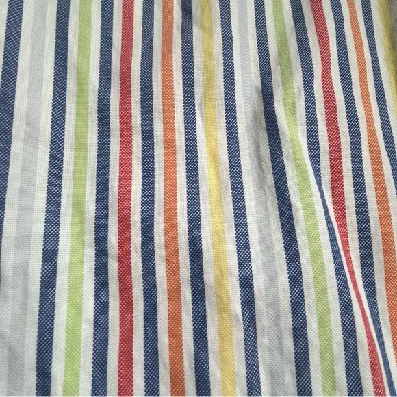 T Harris London Men XXL Multi Striped Button Up LS Shirt Cotton Office Business - Picture 8 of 9